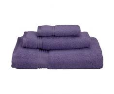 Superior Handtuch-Set, ägyptische Baumwolle, 3-teilig Modern 3 Piece violett