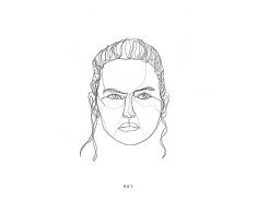 Komar Wandbild Star Wars Classic Force Faces Rey | Kinderzimmer, Jugendzimmer, Dekoration, Kunstdruck | ohne Rahmen | WB104-30x40 | Größe: 30 x 40 cm (Breite x Höhe)