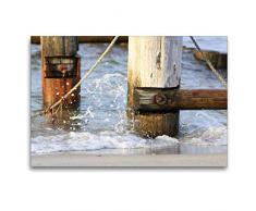 Premium Textil-Leinwand 120 x 80 cm Quer-Format Pur maritim | Wandbild, HD-Bild auf Keilrahmen, Fertigbild auf hochwertigem Vlies, Leinwanddruck von Susanne Fuchs