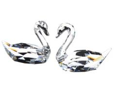 Swarovski Kristallfiguren Schwanenflirt 837154
