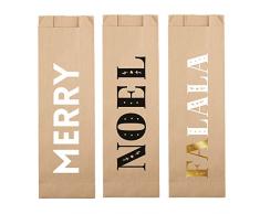 SB Design Studio Holiday Collection Geschenktüte, biologisch abbaubar, 6 Stück