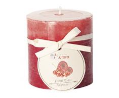 Kerzen von Aurora Iris Duft A 2 Schichten, Wachs, Rot, 6.8 x 6.8 x 7 cm