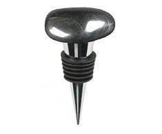 Flaschenverschluss mit Edelsteinen, Hämatit-freier Schaum, silber