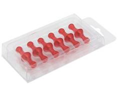 first4magnetsTM Rote kleine fruchtige Skittle Magnet-Büro & Kühlschrank (13mm Durchmesser x 19mm hoch) (1 Packung mit 12), Metall, Silver, 25 x 10 x 3 cm, Einheiten