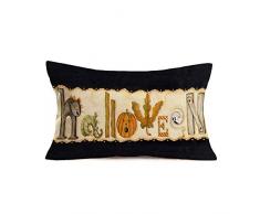 Royalours Kissenbezug, Tropische Palme, Baumwolle, Leinen, grüne Kokosnussbaum, Palmenblätter, Zweige am Strand, dekorative Dekoration für Couch Sofa, Schlafzimmer, 30,5 x 50,8 cm 12 x 20 Hwl04