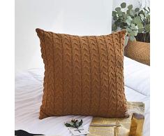 Prosshop Twist Häkeldecke, Baumwolle, helles kaffebraun, 18*18-20*20