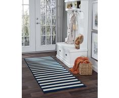 Universal Teppiche Streifen Transitional Läufer Accent Bereich Teppich, Marine, 221 x 79 cm
