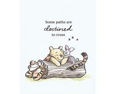 Disney Wandbild von Komar | Winnie Pooh Path | Kinderzimmer, Babyzimmer, Dekoration, Kunstdruck | Größe 40x50cm (Breite x Höhe) | ohne Rahmen | WB062-40x50