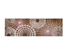 LifeStyle-Mat Designer Fussmatte Haustür - Fussmatten rutschfest und waschbar - Schmutzfangmatte/Fussabstreifer - BRAUN 50x150cm