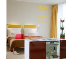 INDIGOS 4052166131506 Wandtattoo w598 Sprüche & Zitatelife is not measured Wandaufkleber, 96 x 68 cm, gold