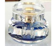 StealStreet ss-gc-cc-065 cc-065 klar K9 Kristall Circular Parfüm Flasche mit Blau Boden Duft Dekanter