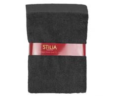 Stilia Handtuch, 100% Baumwolle, Schwarz, 70 x 140 cm