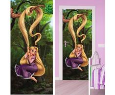 AG Design FTDv 0233 Rapunzel Disney Prinzessin, Papier Fototapete Kinderzimmer - 90x202 cm - 1 Teil, Papier, multicolor, 0,1 x 90 x 202 cm