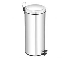 Tramontina 30L Edelstahl Pedal Abfalleimer Mülleimer Mülleimer Mülleimer Mülleimer 295 x 295 x 655 mm