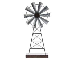 CWI Gifts Rustikale Windmühle, stehend, Mehrfarbig