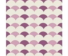 Plage 3D-Klebedekoration HERACLEA Aurore [4 Fliesen gewölbt], erhob Sich, 15x15cm