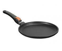 SKK 22514 Titan Induction, Guss-Crepepfanne ø 24cm antihaft-beschichtete Pfanne, induktionsgeeignet, keramisch verstärkt, mit abnehmbarem Griff, Backofen-fest, Made in Germany