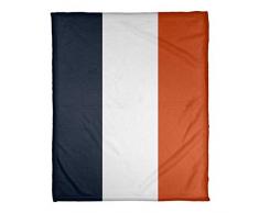 ArtVerse NFS Chicago Football Stripes Decke, Fleece, 30 x 40, Weiß