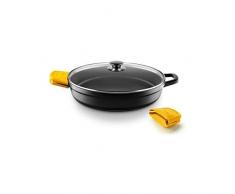 Castey Tiefe Kasserolle R24, 24 cm, mit Deckel