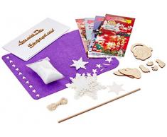 Petras Bastel News Bastelset, Filz/Holz, Lila, 25 x 18 x 5 cm