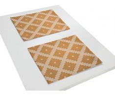 Adam Maroccan Shiraz Tischset, Bio Baumwolle, Curry, 30 x 40 cm, 2-Einheiten