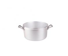 Agnelli Pentole Kasserolle mit Zwei Griffen 36 cm grau