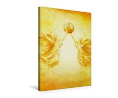 Premium Textil-Leinwand 50 x 75 cm Hoch-Format Repräsentative Schutzengel der Erde | Wandbild, HD-Bild auf Keilrahmen, Fertigbild auf hochwertigem Vlies, Leinwanddruck von Marita Zacharias