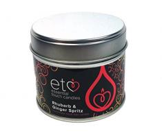 Essential-Kerze, Sojawachs, Duft: Seegras und Wacholder Duftkerze im Glas, Duft Lila