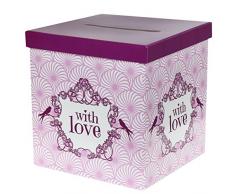 Santex 4763Â âÂ 05Â Vintage Spardose Karton rosa 30Â x 30Â x 3,5Â cm