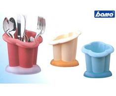 Bama Nässestop S18 Fiorello Abtropfbehälter für Besteck, Mehrfarbig, 16,5 x 16,5 x 16,5 cm