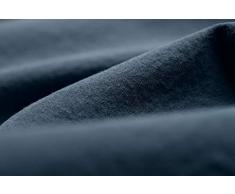 L1NK STUDIO Kopfkissenbezug Uni einfarbig für Bett 90 cm (45X110cm) 100% Baumwolle (Perkal 200 Fäden) Noche