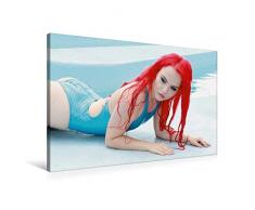 Calvendo Premium Textil-Leinwand 90 cm x 60 cm quer, EIN Motiv aus dem Kalender SommermÃ¤dchen - Sexy Summer Girls | Wandbild, Bild auf Keilrahmen, Fertigbild Leinwand, Leinwanddruck Menschen Menschen