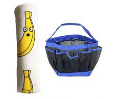 Best Trendy Choices Duschkorb und Handtuch College Freshman Starter-Set