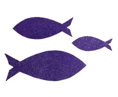 Petras Bastel News Streudeko, Fliz, lila, 18 x 12 x 5 cm