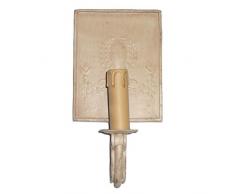 Better & Best 0226119 Badezimmer-Wandleuchte mit Platte in Form von Friso dekoriert mit Lichterkette, Taupe