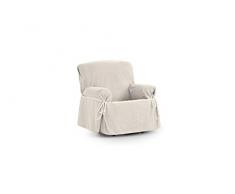 Eysa Loira Protect wasserdichte und atmungsaktive Sofa überwurf, 65% Polyester 35% Baumwolle, Ecru, 80-120 cm
