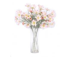 Artfen Künstliche Kalliopsis-Blumen, Kunstseide, Tisch, Küche, Haus, Garten, Party, Hochzeit, Dekoration, ca. 61 cm hoch, 6 Stück Watercolor Pink