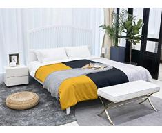 ArtVerse NFS Pittsburgh Football Stripes Schmusetuch, Mikrofaser, King Size, 104 x 88 cm, Schwarz