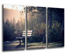 Wandbild - Landschaftspark, Natur, 97 x 62 cm, Holzdruck - XXL Format - Kunstdruck, ref.26102