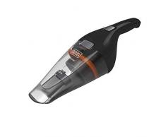 Black+Decker NCV115JL-QW, NVC115JL-QW Handstaubsauger, kabellos, 8 Airwatts-3,6 V-1,5 Ah, Kapazität des Schüssels: 325 ML-Ladegerät per Klinkenstecker, Schwarz