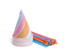 Back to Basics Schneekegel-Becher und Trinkhalme (Auslaufmodell)