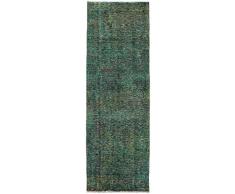 Solo Rugs Vintage Zachariah One of a Kind Handgeknüpfter Läufer Teppich, 7,6 cm x 1,8 m, minzfarben