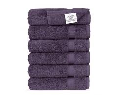 Chakir Turkish Linens Spa & Hotel Qualität Premium türkische Baumwolle Waschlappen Set Pflaume