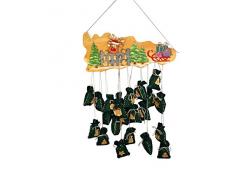 Petras Bastel News Bastelset für Adventskalender Rentier mit Zaun inkl. Holzteile, gravierte Adventskalenderzahlen, Holz, Holzfarben, 45 x 35 x 10 cm