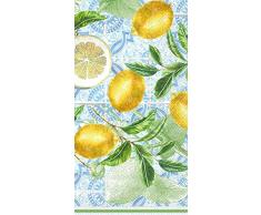 Boston International Gästetuch Buffet Papierservietten 8.5 x 4.5-Inches Citrus Limon