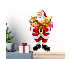 Ambiance Sticker Aufkleber Weihnachten Aufkleber, Aufkleber Weihnachtsmann bringt Geschenke - Wanddeko Weihnachten Weihnachten Weihnachten 70 x 40 cm