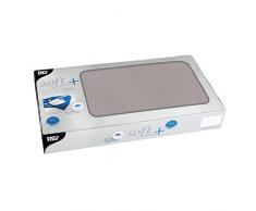 Papstar, 20 Mitteldecken, stoffähnlich, Vlies soft selection plus 80 cm x 80 cm grau, #84927