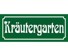 Schatzmix Spruch Nostalgie Kräutergarten Garten Metallschild 27x10 cm tin Sign Blechschild, Blech, Mehrfarbig