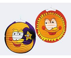 Laterne Sonne & Mond - Ø 25 cm, sortiert