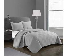 loft living Geo Blocks Bettwäsche-Set, 2-teilig, Größe XL, Rot Grey Queen